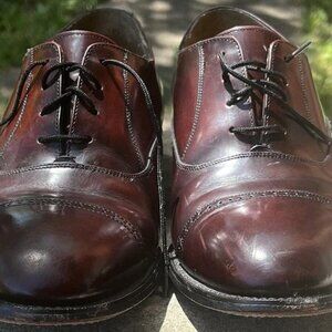 J. Murphy Cap Toe Johnston 20-41013 Burgundy Oxfords Dress Shoes Men's 8.5W